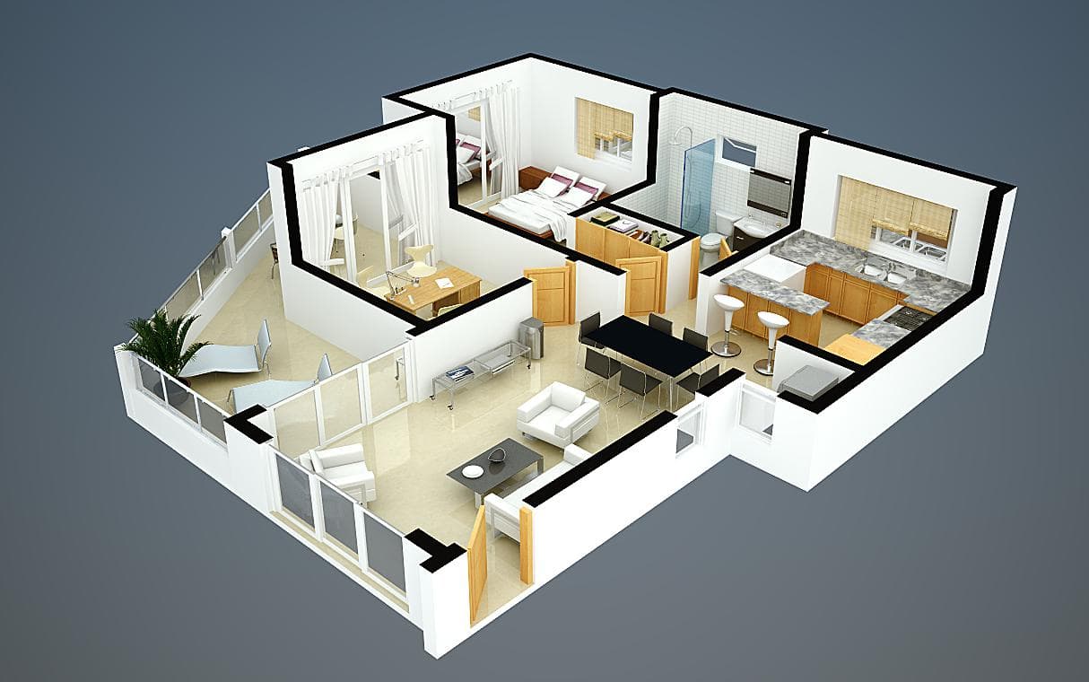 Executive 1 bedroom plus office for sale - Miniatura 3