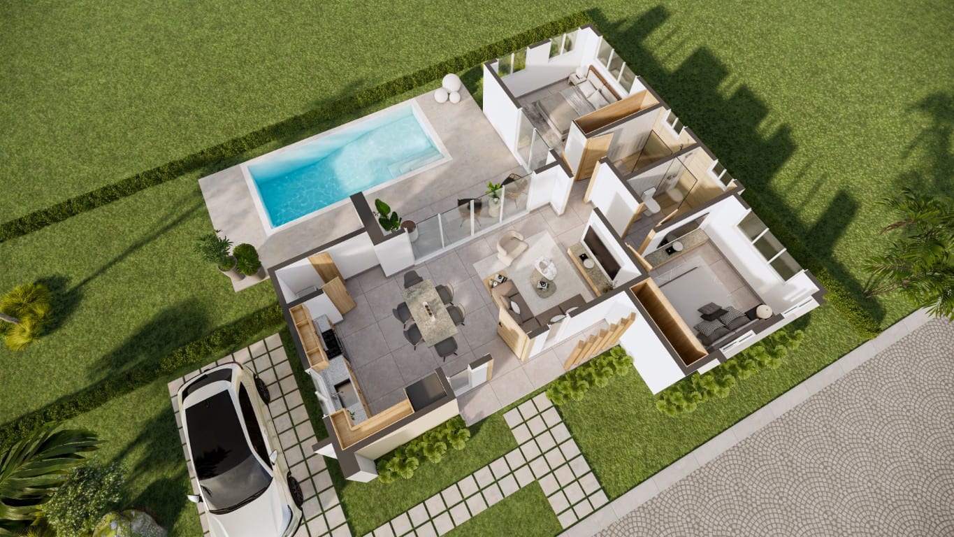 2 Bedroom Villa for Sale with Private Pool | Sosua Real Estate - Miniatura 5