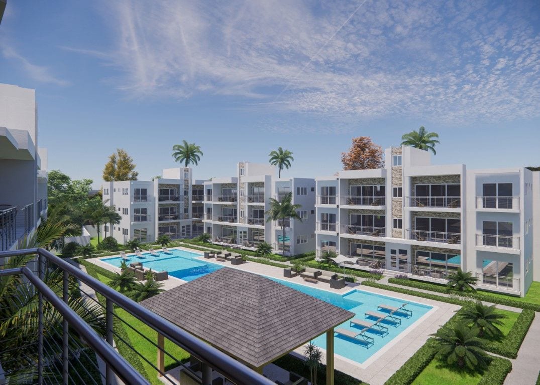 Vacation Rental Condo for Sale in Sosua | 2 Bedroom Pool View - Miniatura 2