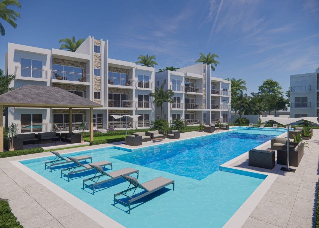 Sosua Real Estate Investment Condo | 2 Bedroom Pool View for Sale - Miniatura 6